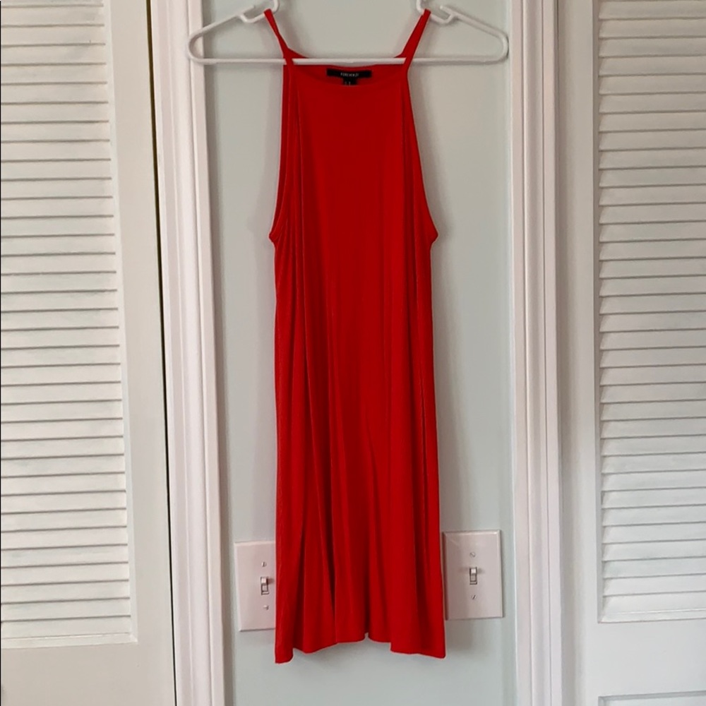 Casual red dress